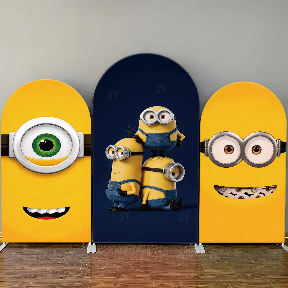 Minions One Eye Arch Backdrop Cover Kids Birthday Party Decor, Cartoon Themed Photo Booth Background for Baby Shower Event
Minions One Eye Arch Backdrop Cover Kids Birthday Party Decor, Cartoon Themed Photo Booth Background for Baby Shower Event