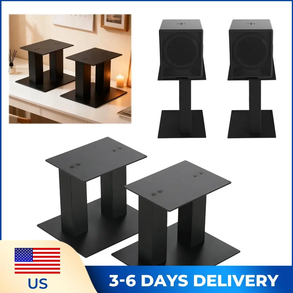 1 Pair Desktop Speaker Stands Up To 25Lb Bookshelf Speaker Stand Universal Metal Speaker Stands for Bookshelf Monitor Speakers
1 Pair Desktop Speaker Stands Up To 25Lb Bookshelf Speaker Stand Universal Metal Speaker Stands for Bookshelf Monitor Speakers