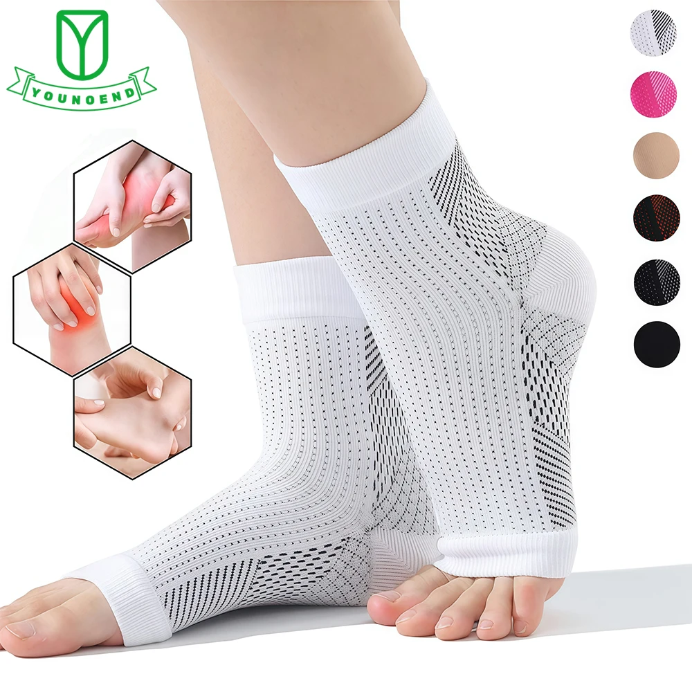 1Pair Neuropathy Socks Ankle Compression Socks Men Women Soothe Socks for Ankle Brace Plantar Fasciitis Pain Relief
1Pair Neuropathy Socks Ankle Compression Socks Men Women Soothe Socks for Ankle Brace Plantar Fasciitis Pain Relief