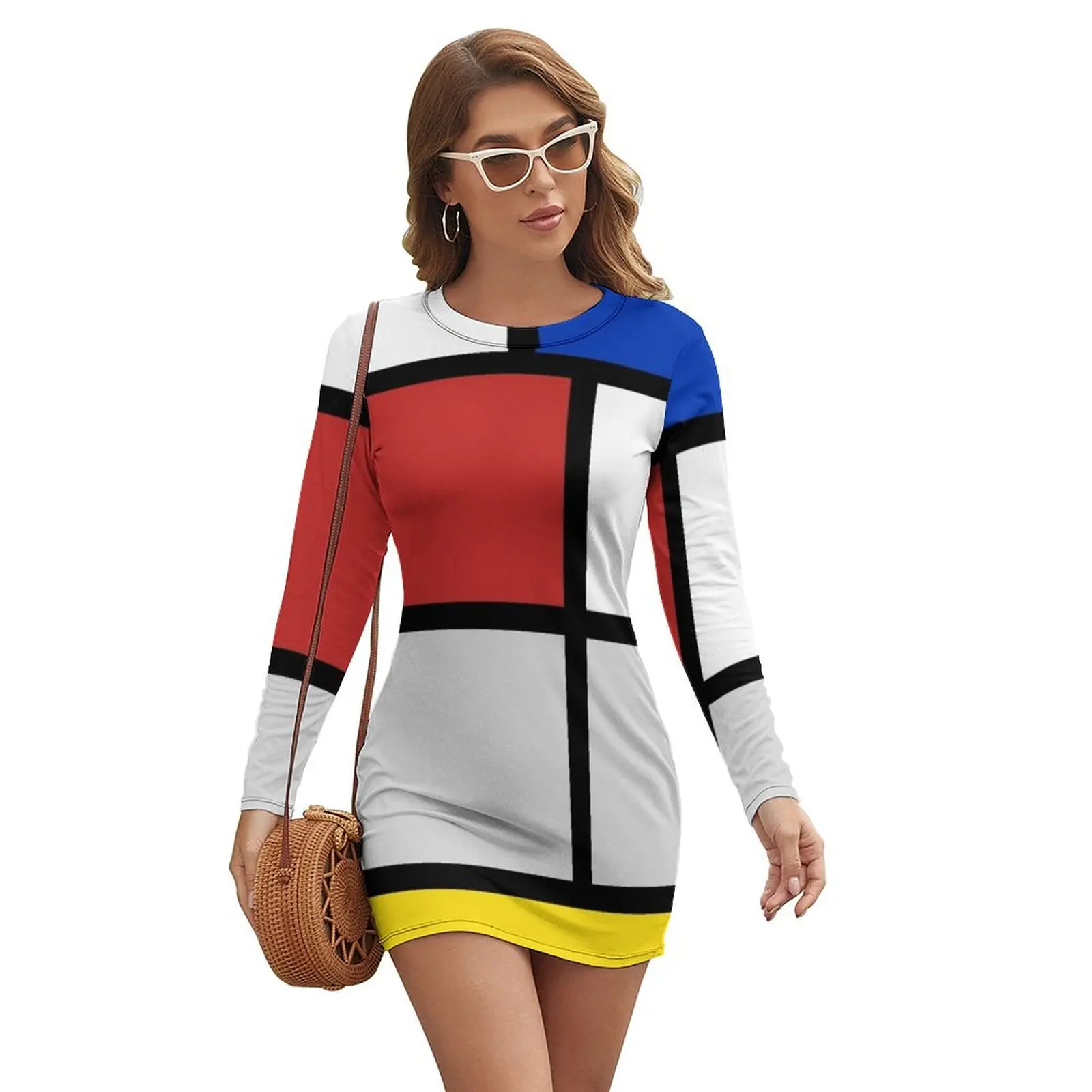 De Stijl artworks - Mondriaan Long-sleeved Dress Women dresses summer womens clothing dresses korean style
De Stijl artworks - Mondriaan Long-sleeved Dress Women dresses summer womens clothing dresses korean style