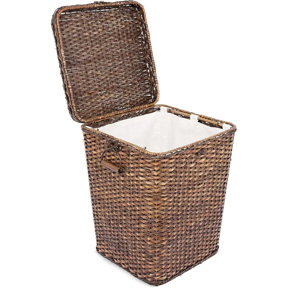 Peel Hamper with Lid - Removable Laundry Bag - Machine Washable Canvas Lining - Spacious Interior - Organizer, Brown
Peel Hamper with Lid - Removable Laundry Bag - Machine Washable Canvas Lining - Spacious Interior - Organizer, Brown