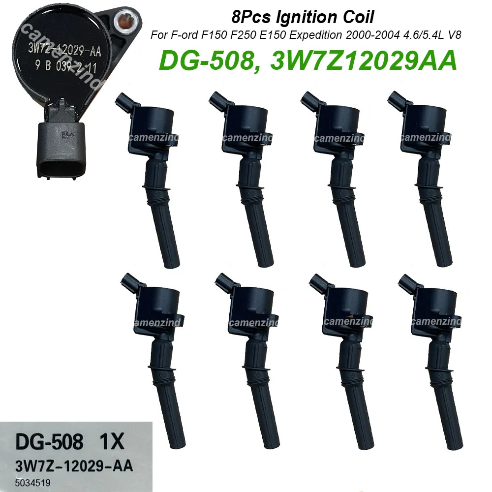 8PCS DG-508 DG508 Ignition Coil Pack IC2042 For F-150 F-250 MUSTANG LINCOLN MERCURY EXPLORER 3W7Z-12029-AA 3W7Z12029AA C1454
8PCS DG-508 DG508 Ignition Coil Pack IC2042 For F-150 F-250 MUSTANG LINCOLN MERCURY EXPLORER 3W7Z-12029-AA 3W7Z12029AA C1454
