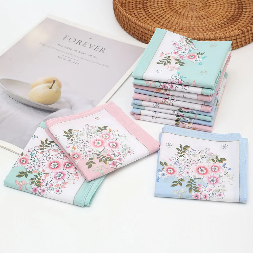 3/12 Pcs High-end Combed Cotton 43cm Thin Pure Cotton Women's Handkerchief Wedding Gift Small Floral Printed Square Towel
3/12 Pcs High-end Combed Cotton 43cm Thin Pure Cotton Women's Handkerchief Wedding Gift Small Floral Printed Square Towel