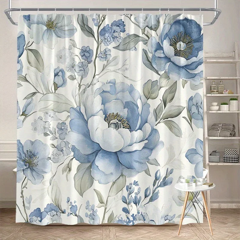 Занавеска для душа Tranquil Blue Flower - Элегантный настенный подвес с акварельными цветами для гостиной, спальни - Tranquil
Занавеска для душа Tranquil Blue Flower - Элегантный настенный подвес с акварельными цветами для гостиной, спальни - Tranquil
