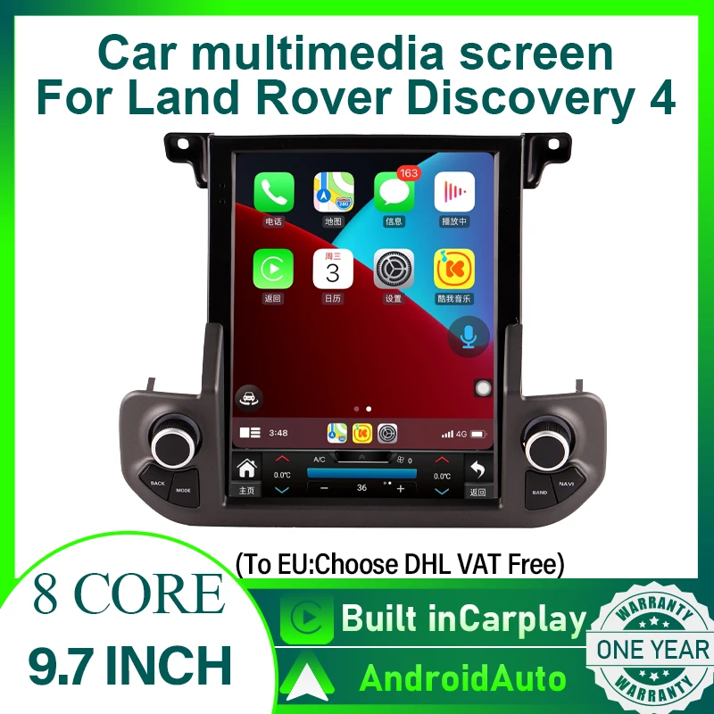 9.7 inch Android 14 Car Multimedia Player Radio Wireless Carplay Auto For Land Rover Discovery 4 2009-2016 GPS Navigation Screen
9.7 inch Android 14 Car Multimedia Player Radio Wireless Carplay Auto For Land Rover Discovery 4 2009-2016 GPS Navigation Screen