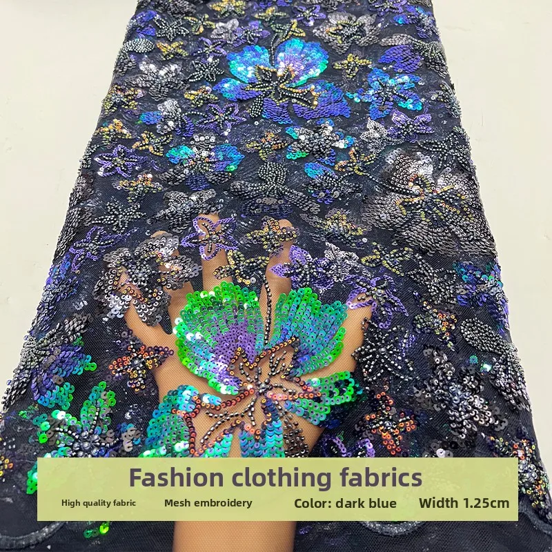Mesh Flower Bead Tube Embroidery Fabric for Sequins Wedding Dress Cheongsam Clothing Diy Cloth By The Yard Sewing Material
Mesh Flower Bead Tube Embroidery Fabric for Sequins Wedding Dress Cheongsam Clothing Diy Cloth By The Yard Sewing Material