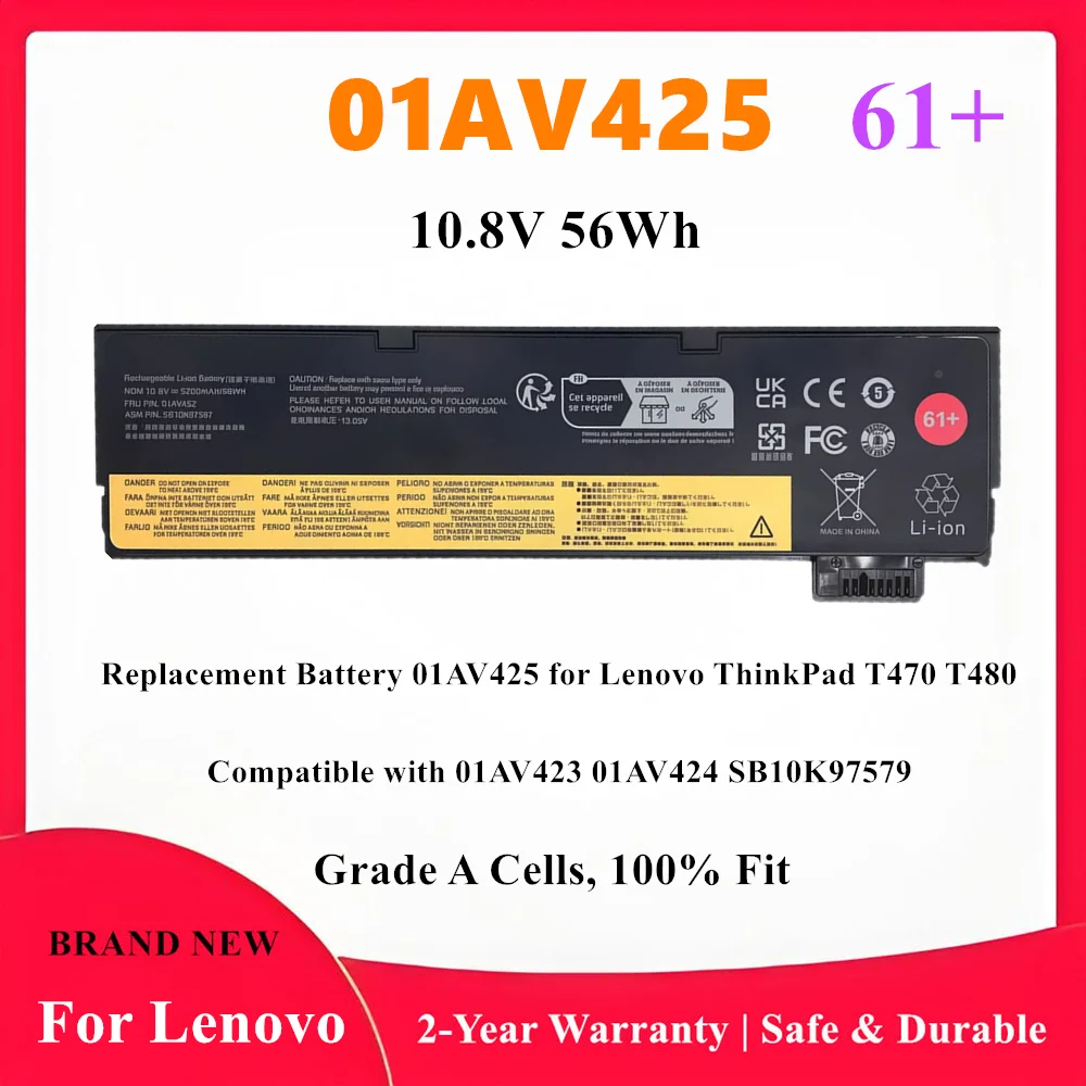 61+ Laptop Battery For Lenovo 01AV425 01AV426 01AV427 01AV428 01AV490 01AV492 SB10K97579 SB10K9758 SB10K97597 61+
61+ Laptop Battery For Lenovo 01AV425 01AV426 01AV427 01AV428 01AV490 01AV492 SB10K97579 SB10K9758 SB10K97597 61+