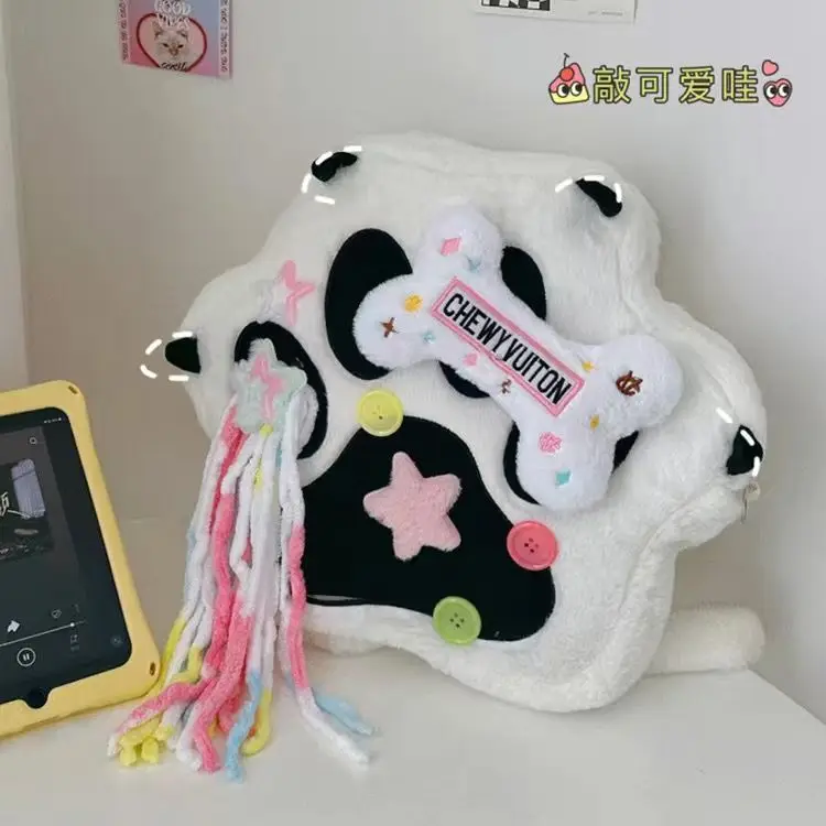 Cute Cat Paw Plush Backpack with Adjustable Straps Kawaii Bag Soft Furry Purse Cartoon Backpack Women Girls Christmas Gifts
Cute Cat Paw Plush Backpack with Adjustable Straps Kawaii Bag Soft Furry Purse Cartoon Backpack Women Girls Christmas Gifts