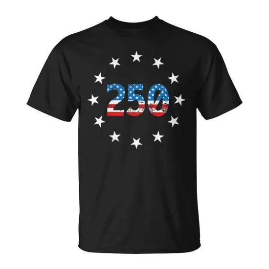 250th Independence Anniversary USA Patriotic T-Shirt
250th Independence Anniversary USA Patriotic T-Shirt