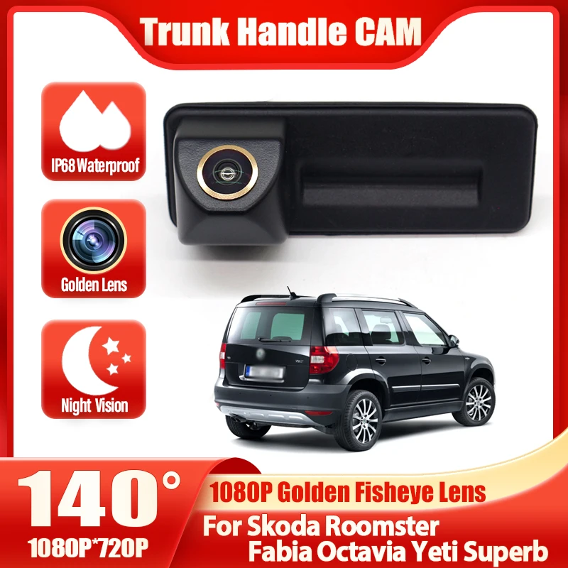 Vehicle Trunk Handle Car Reverse Backup Camera For Audi A1 For Skoda Roomster Fabia Octavia Yeti Superb Parking Line Fisheye CAM
Vehicle Trunk Handle Car Reverse Backup Camera For Audi A1 For Skoda Roomster Fabia Octavia Yeti Superb Parking Line Fisheye CAM