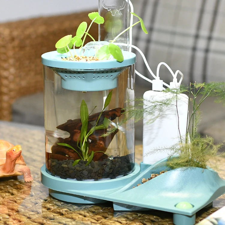 Relaxlines Acrylic Round Aquarium tank Multi-functional Fish tank Desktop tank with Usb Powered Water Pump
Relaxlines Acrylic Round Aquarium tank Multi-functional Fish tank Desktop tank with Usb Powered Water Pump