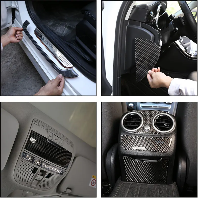 For Mercedes Benz C Class W205 C180 16-19 Real Carbon Fiber Car Outside Door Sill Protector Plate Cover 3D Sticker Accessories
For Mercedes Benz C Class W205 C180 16-19 Real Carbon Fiber Car Outside Door Sill Protector Plate Cover 3D Sticker Accessories