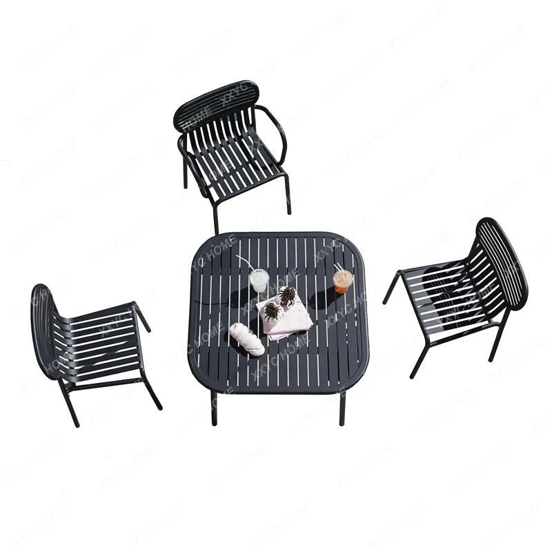 Courtyard Outdoor Coffee Table Internet Celebrity Home Balcony Simple Leisure High-End Outdoor Modern Iron Table and Chair
Courtyard Outdoor Coffee Table Internet Celebrity Home Balcony Simple Leisure High-End Outdoor Modern Iron Table and Chair