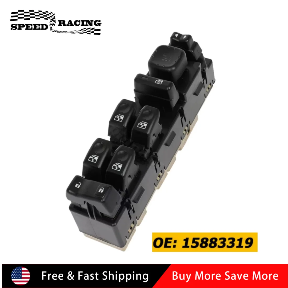 15883319 Высококачественный металлический и пластиковый главный переключатель стеклоподъемника со стороны водителя для GMC Yukon XL 1500 2500 2003-2006 годов, черный SLJ-1220
15883319 Высококачественный металлический и пластиковый главный переключатель стеклоподъемника со стороны водителя для GMC Yukon XL 1500 2500 2003-2006 годов, черный SLJ-1220