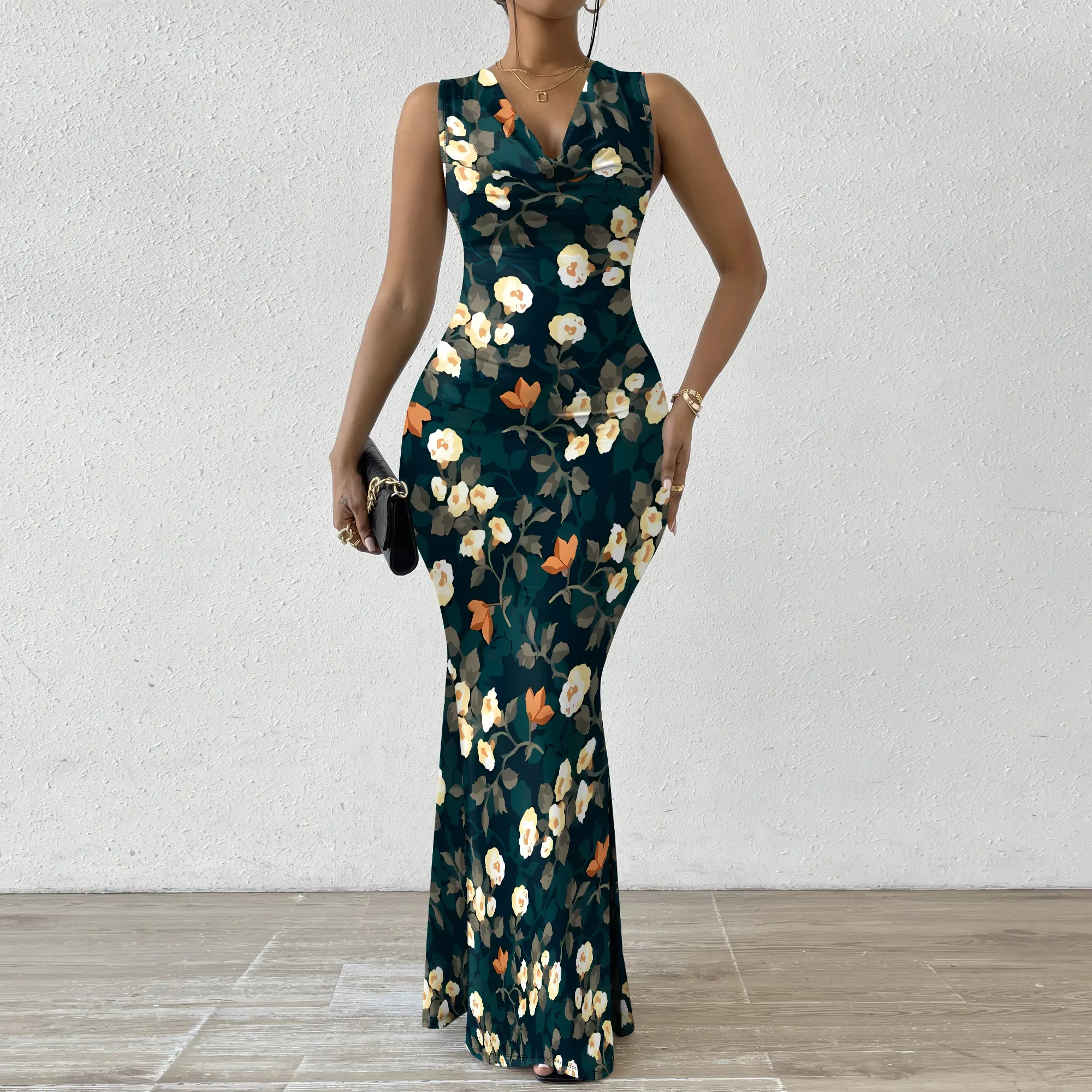 Gray Pink Tiny Floral Print Mini Dress Sleeveless V Neck Summer Casual Short Dress For Women Daily Vacation Wear
Gray Pink Tiny Floral Print Mini Dress Sleeveless V Neck Summer Casual Short Dress For Women Daily Vacation Wear