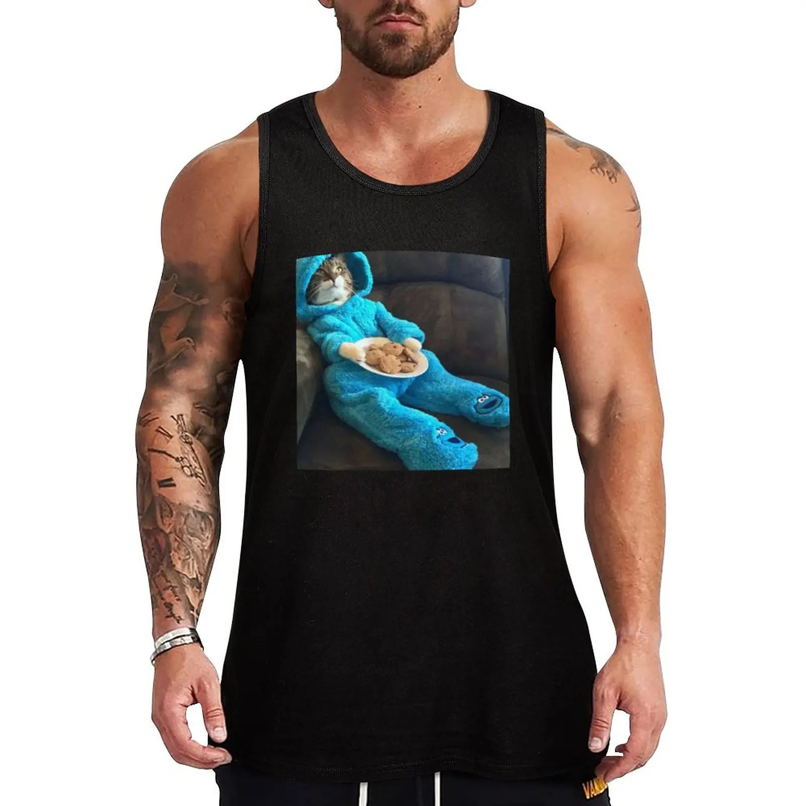 cookiemonster cat Tank Top gym t-shirts Man gym clothes t-shirt Men's bodybuilding men clothes
cookiemonster cat Tank Top gym t-shirts Man gym clothes t-shirt Men's bodybuilding men clothes