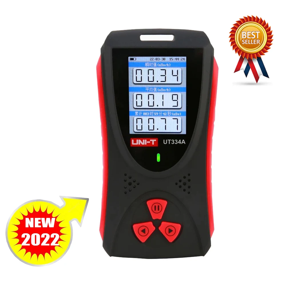 UNI-T UT334A Geiger Counter Electromagnetic Radiation Detector Personal Dosimeter X-ray Beta Gamma Detection EMF Meter.
UNI-T UT334A Geiger Counter Electromagnetic Radiation Detector Personal Dosimeter X-ray Beta Gamma Detection EMF Meter.