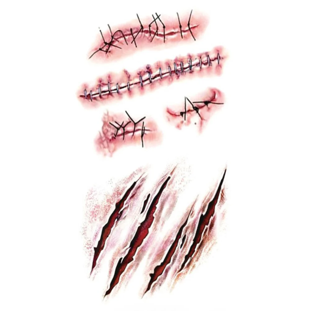 Halloween Prank Props Waterproof Sticker Fake Bloody Wound Realistic Stickers Stitch Scab Makeup
Halloween Prank Props Waterproof Sticker Fake Bloody Wound Realistic Stickers Stitch Scab Makeup