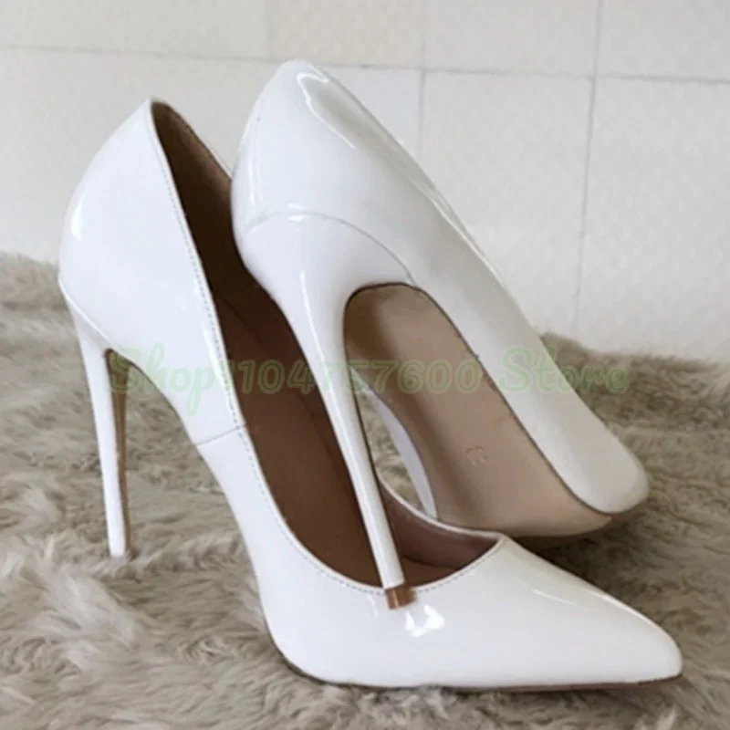Sexy White Leather Women Shoes Pointed Toe Shallow Thin Super High Heels Female Pumps Large Size Summer Spring Classic Lady Shoe
Sexy White Leather Women Shoes Pointed Toe Shallow Thin Super High Heels Female Pumps Large Size Summer Spring Classic Lady Shoe