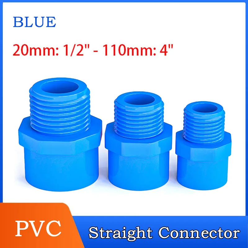 1/2" to 4'' Blue PVC Connectors PVC Pipe Thread Fittings Water Supply Tube Joint Garden Irrigation Pipe Fittings
1/2" to 4'' Blue PVC Connectors PVC Pipe Thread Fittings Water Supply Tube Joint Garden Irrigation Pipe Fittings