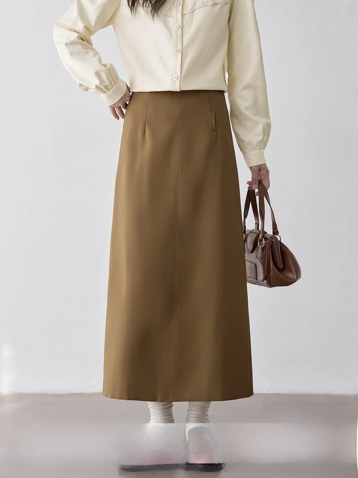 High Waist A-Line Skirt Commute Elegant Slimming Coffee Color Women's Suiting Skirt Korean Style Daily Wear Other Material
High Waist A-Line Skirt Commute Elegant Slimming Coffee Color Women's Suiting Skirt Korean Style Daily Wear Other Material