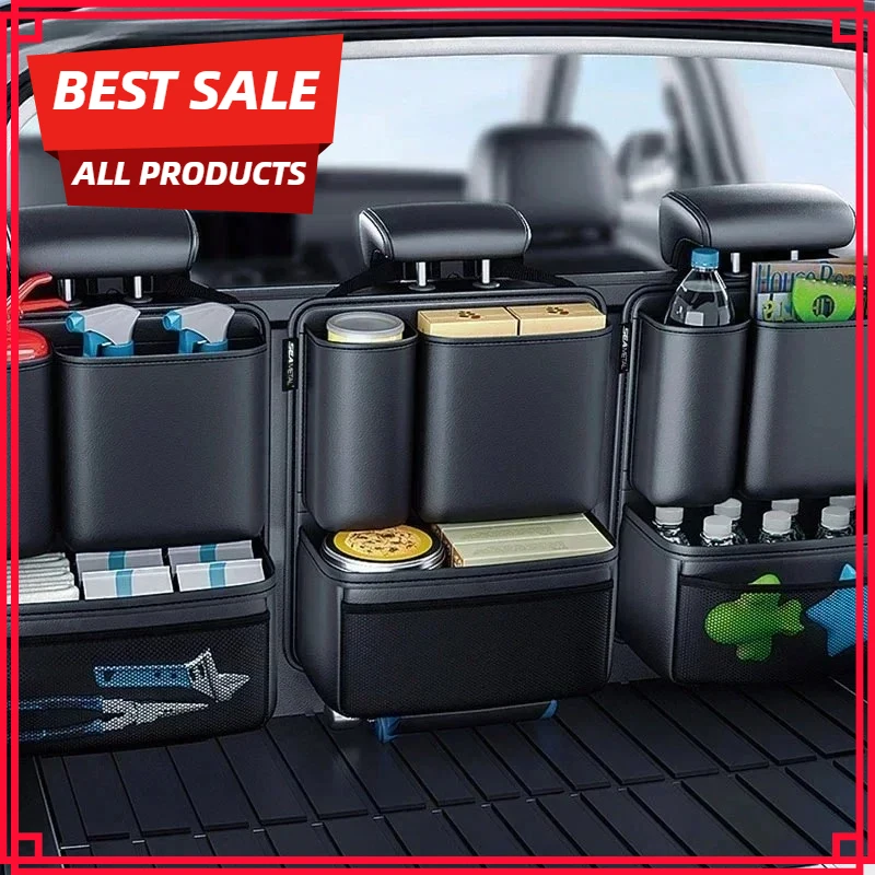 Car Trunk Leatherette Storage Bag Detachable Auto Seat Back Pocket High-capacity Hanging Organizers for Jeeps SUVs Vans
Car Trunk Leatherette Storage Bag Detachable Auto Seat Back Pocket High-capacity Hanging Organizers for Jeeps SUVs Vans