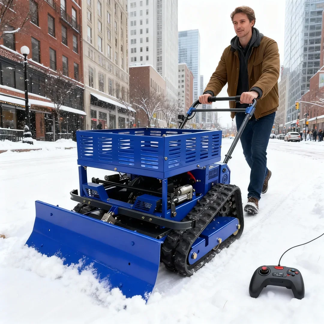 Customized Agricultural Lawn Mower - All Terrain Rubber Tracks 550mm Cutting Width with Snow Shovel
Customized Agricultural Lawn Mower - All Terrain Rubber Tracks 550mm Cutting Width with Snow Shovel