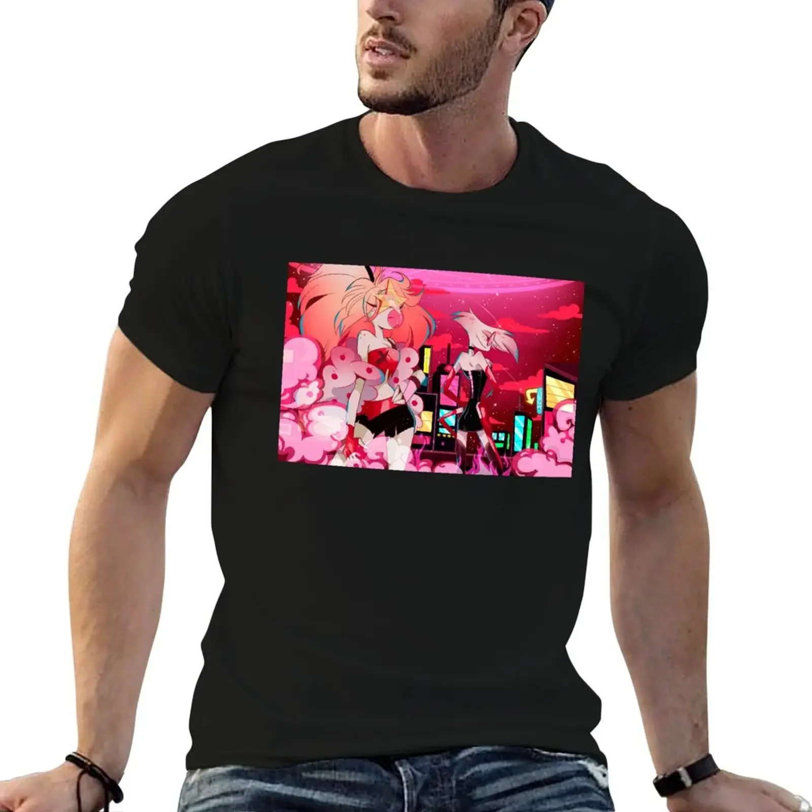 Hazbi Hotel Addic T-Shirt customs croswit shirt man oversized t shirt graphic t shirts clothes for men
Hazbi Hotel Addic T-Shirt customs croswit shirt man oversized t shirt graphic t shirts clothes for men