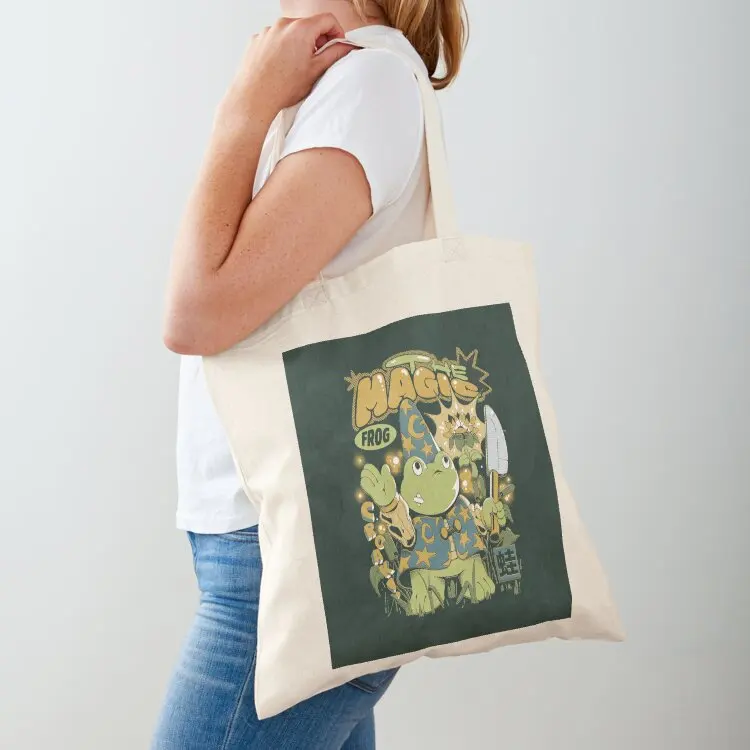 Magic Frog Tote Bag Lady bags Customizable tote bag Fabric bag Shopper
Magic Frog Tote Bag Lady bags Customizable tote bag Fabric bag Shopper