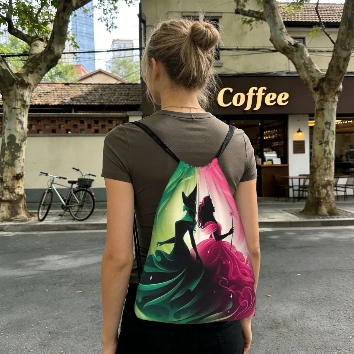 Wicked Elphaba And Glinda Magic Movie Backpacks Fashion Drawstring Bags Storage Bag Book Bags for Travel School
Wicked Elphaba And Glinda Magic Movie Backpacks Fashion Drawstring Bags Storage Bag Book Bags for Travel School