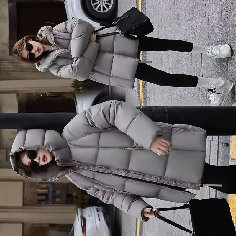 Зимняя длинная пуховая хлопковая куртка, женская модная толстая теплая хлопковая парка, верхняя одежда, свободная ветрозащитная женская верхняя одежда с капюшоном, пальто
Зимняя длинная пуховая хлопковая куртка, женская модная толстая теплая хлопковая парка, верхняя одежда, свободная ветрозащитная женская верхняя одежда с капюшоном, пальто