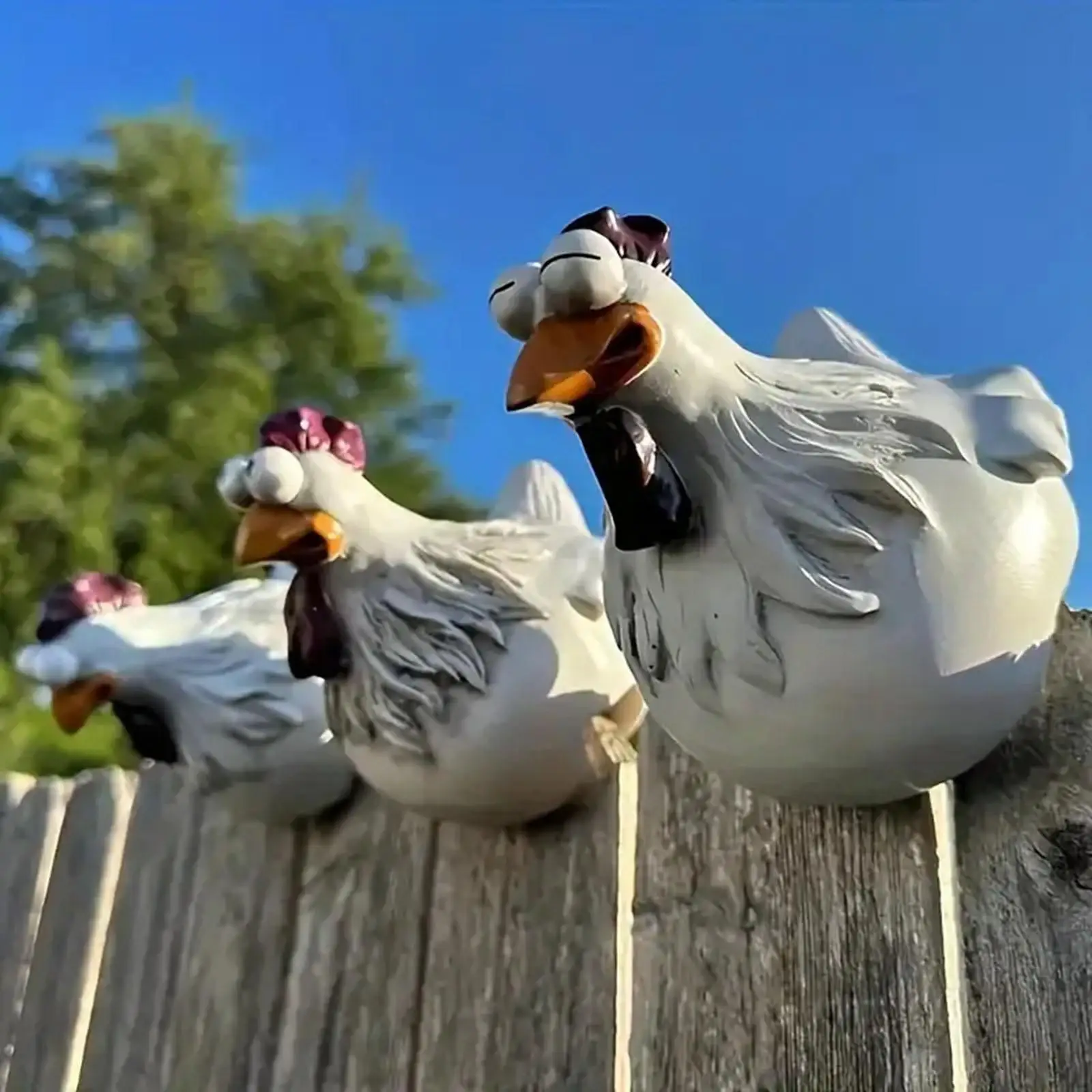 Big Eyed Chicken Resin Cartoon Animal Ornament Funny Figurine Craft Waterproof for Home Fence Yard Farm Decoration Gift
Big Eyed Chicken Resin Cartoon Animal Ornament Funny Figurine Craft Waterproof for Home Fence Yard Farm Decoration Gift
