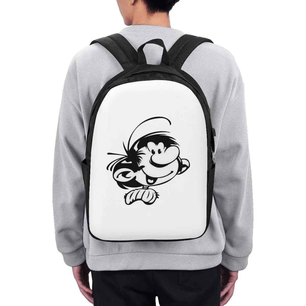 Gaston Lagaffe Big Ben Head Backpack Travel Notebook Bag Computer College Student School Bag Laptop Shoulder Bags for Men Women
Gaston Lagaffe Big Ben Head Backpack Travel Notebook Bag Computer College Student School Bag Laptop Shoulder Bags for Men Women