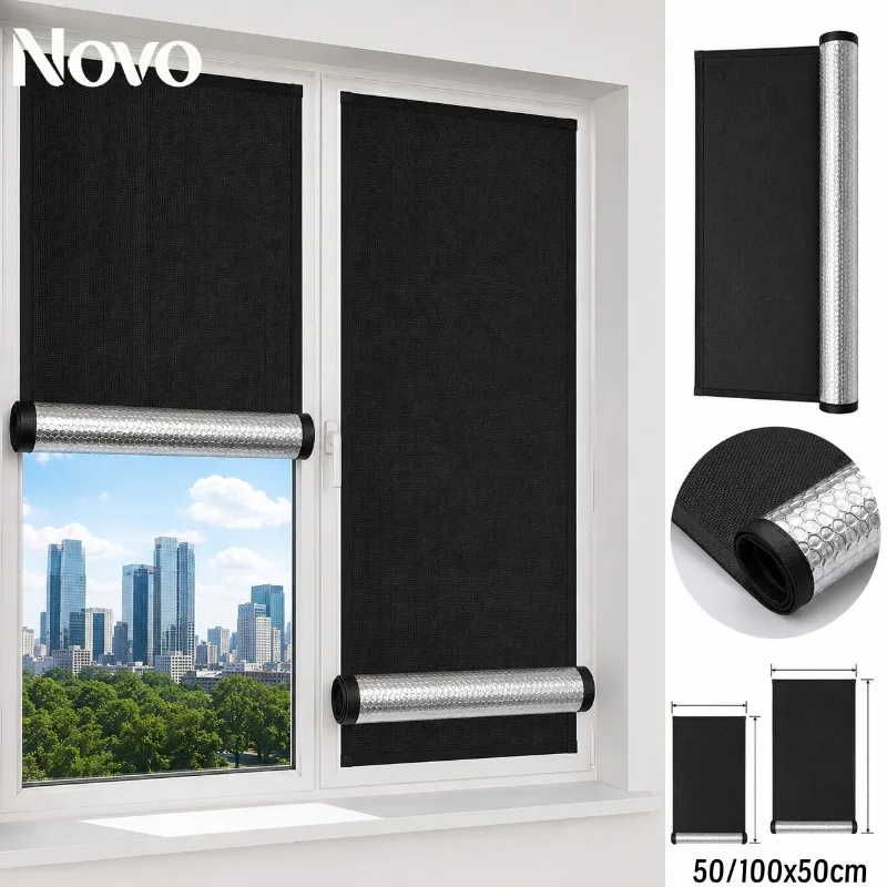 Blackout Window Cover Light Blocking Privacy Curtain Heat Insulation UV Protection Sun Shade Self Adhesive No Drill for Bedroom
Blackout Window Cover Light Blocking Privacy Curtain Heat Insulation UV Protection Sun Shade Self Adhesive No Drill for Bedroom