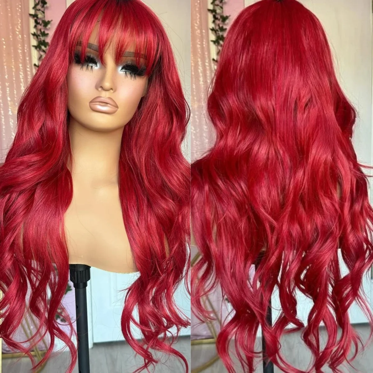 Горячий красный парик Объемная волна Парик фронта шнурка с челкой 13x4 HD Парик фронтальной части шнурка для женщин Синтетический Высокое качество Повседневная одежда Косплей
Горячий красный парик Объемная волна Парик фронта шнурка с челкой 13x4 HD Парик фронтальной части шнурка для женщин Синтетический Высокое качество Повседневная одежда Косплей