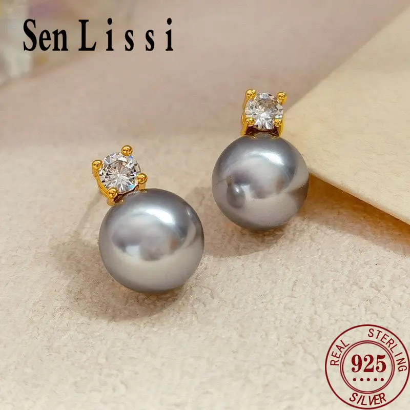 Senlissi- New Fashion Retro Palace light gray Stud Earrings for Women 8-12mm 18K Gold S925 Sterling Silver Womens Jewelry Gifts
Senlissi- New Fashion Retro Palace light gray Stud Earrings for Women 8-12mm 18K Gold S925 Sterling Silver Womens Jewelry Gifts