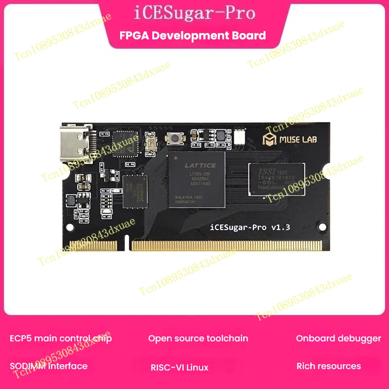 ICESugar Pro FPGA Development Board Lattice ECP5 Open-source RISC-V Linux SODIMM