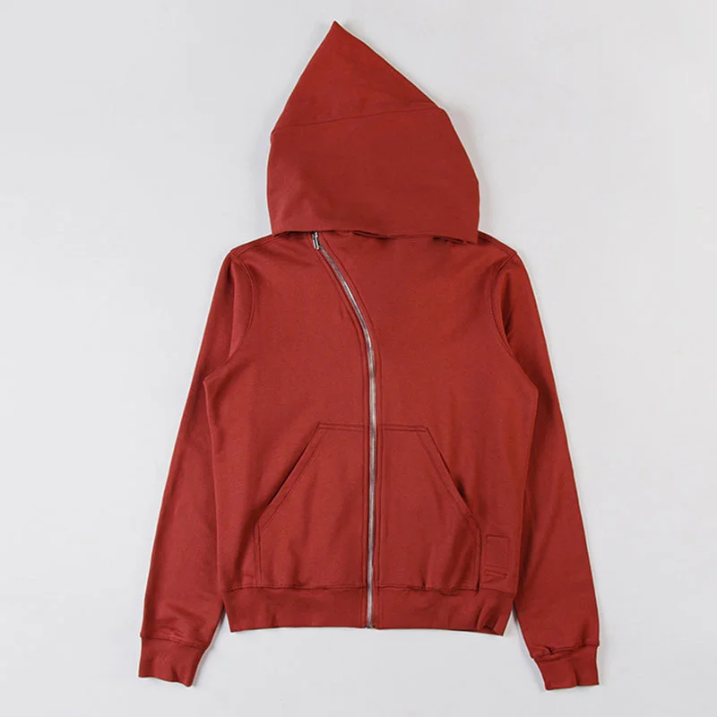 Winter Autumn Fashion Chic Solid Color Wizard Hat Bias Tape Zipper Tops New Loose Hooded Fleece Sweatshirt Coat Tide
Winter Autumn Fashion Chic Solid Color Wizard Hat Bias Tape Zipper Tops New Loose Hooded Fleece Sweatshirt Coat Tide