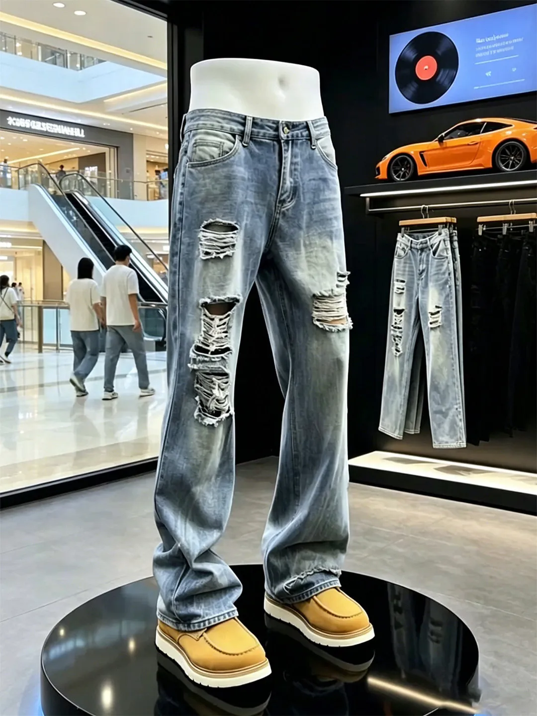 American Style Vintage Washed Men's Jeans Summer Loose Casual Pants with Hole Wear Resistant Straight Leg Zipper Fly Jeans
American Style Vintage Washed Men's Jeans Summer Loose Casual Pants with Hole Wear Resistant Straight Leg Zipper Fly Jeans