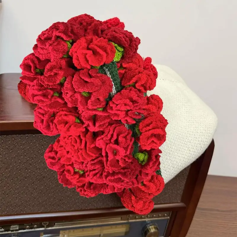 Knitted Bouquet Blanket Crochet Flower Throw Blanket Home Decor Romantic Boho Charm Soft Relaxing Family Sofa Decoration For
Knitted Bouquet Blanket Crochet Flower Throw Blanket Home Decor Romantic Boho Charm Soft Relaxing Family Sofa Decoration For