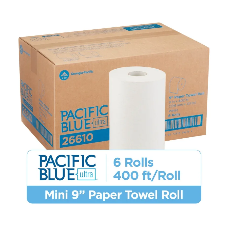 Ultra® 9 Paper Towel Rolls by GP PRO Georgia-Pacific White 6 Rolls per Case
Ultra® 9 Paper Towel Rolls by GP PRO Georgia-Pacific White 6 Rolls per Case