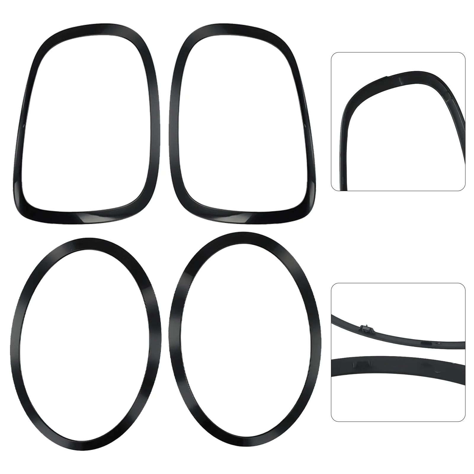 FOR MINI F55/F56/F57 14-21 GLOSS BLACK HEADLIGHT+ TAILLIGHT RINGS TRIM Lamp Frame Headlight Trim Ring Accessories
FOR MINI F55/F56/F57 14-21 GLOSS BLACK HEADLIGHT+ TAILLIGHT RINGS TRIM Lamp Frame Headlight Trim Ring Accessories