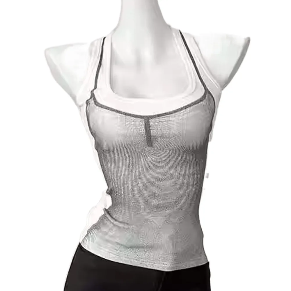 Polyester Women Suspenders Vest Suspenders Sleeveless Casual Short Camisole High Stretch Bottoming Shirts Slim Crop Top Beach
Polyester Women Suspenders Vest Suspenders Sleeveless Casual Short Camisole High Stretch Bottoming Shirts Slim Crop Top Beach