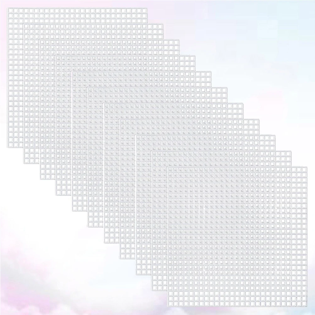 30 Pcs Braided Gaskets Mesh Plastic Canvas Sheets Square Embroidery DIY Cross Stitch Projects Lightweight Storage Pad
30 Pcs Braided Gaskets Mesh Plastic Canvas Sheets Square Embroidery DIY Cross Stitch Projects Lightweight Storage Pad
