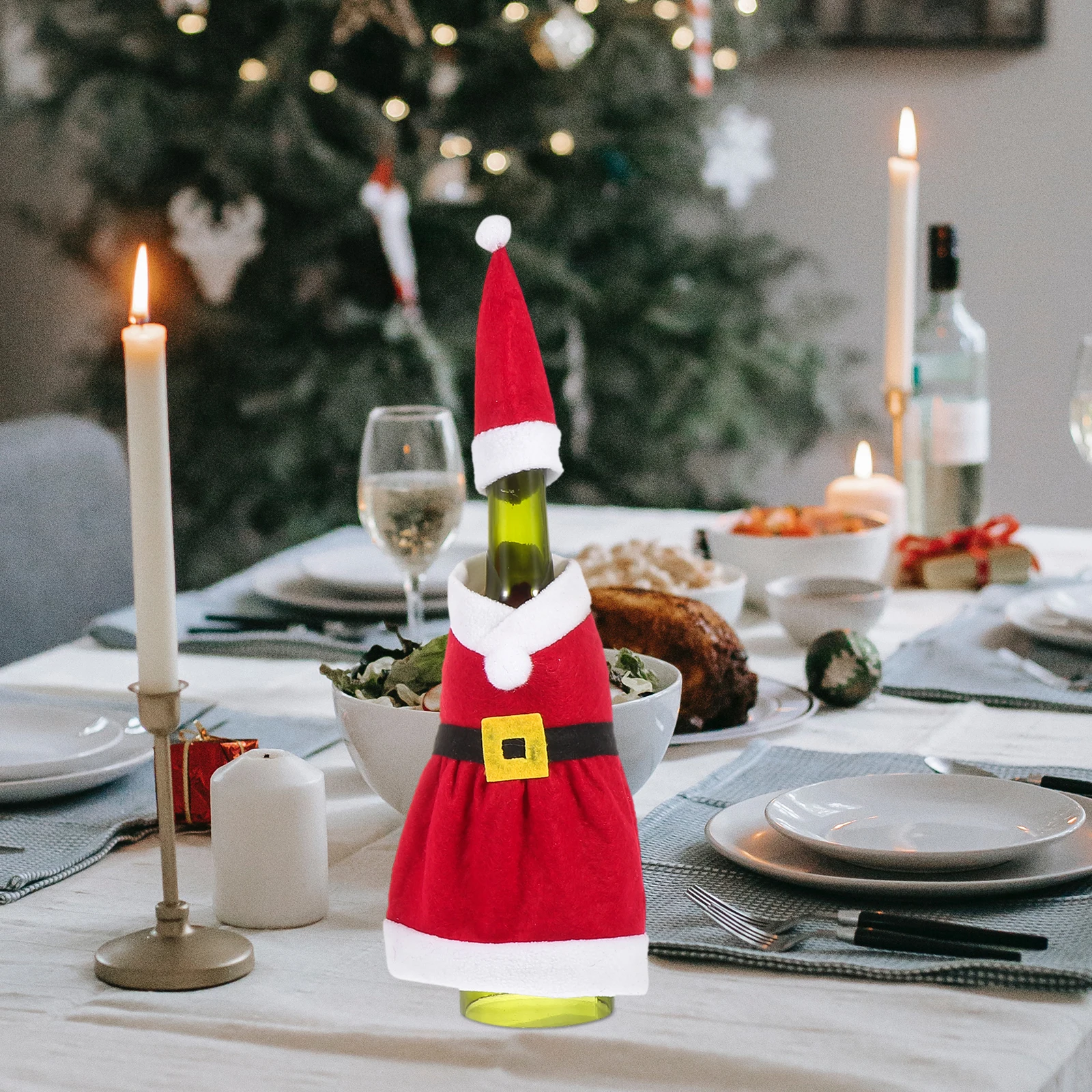 2pcs Christmas Bottle Christmas Bottle Covers Red Flannel Santa Outfit Decor Xmas Party Kitchen Bar Supplies
2pcs Christmas Bottle Christmas Bottle Covers Red Flannel Santa Outfit Decor Xmas Party Kitchen Bar Supplies