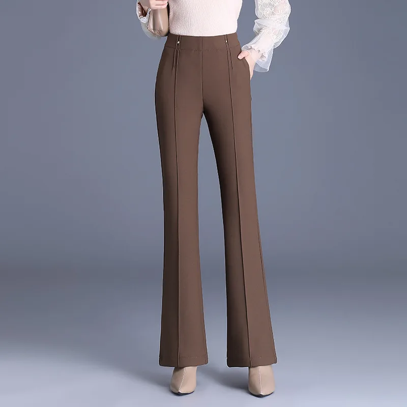 Autumn Winter Elastic High Waist Slim Fit Casual Flare Pants Women Elegant Chic Korean Style Skinny Bell Bottom Trouser 4XL 3878
Autumn Winter Elastic High Waist Slim Fit Casual Flare Pants Women Elegant Chic Korean Style Skinny Bell Bottom Trouser 4XL 3878