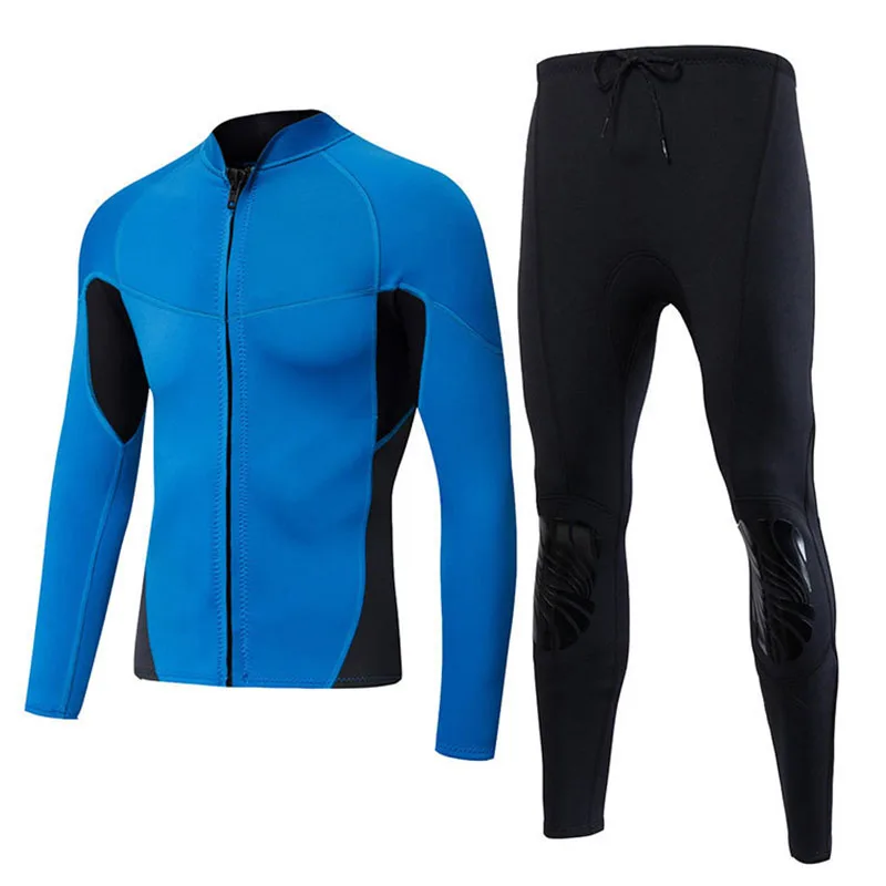 Мужской неопреновый купальник 2 мм, гидрокостюм из двух предметов, синяя куртка, длинные брюки, сохраняющие тепло, одежда для подводной охоты, подводного плавания и подводного плавания
Мужской неопреновый купальник 2 мм, гидрокостюм из двух предметов, синяя куртка, длинные брюки, сохраняющие тепло, одежда для подводной охоты, подводного плавания и подводного плавания