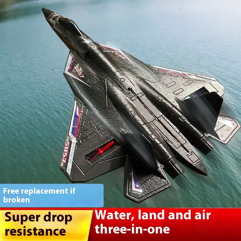 Su57/F22 Water Land And Air Remote Controlled Aircraft Drop Resistant Combat Model Fixed Wing Practice Aircraft Boys' And Childr
Su57/F22 Water Land And Air Remote Controlled Aircraft Drop Resistant Combat Model Fixed Wing Practice Aircraft Boys' And Childr