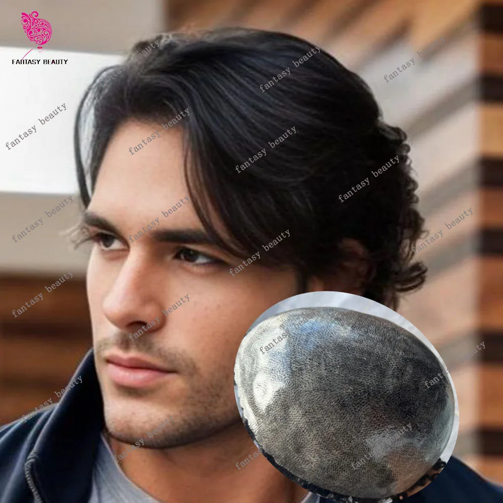 Undetectable 0.12mm Microskin Human Hair Men's Toupee 30mm Fluffy Male Hair Replacement Prosthesis 130%Density Natural Look Wig
Undetectable 0.12mm Microskin Human Hair Men's Toupee 30mm Fluffy Male Hair Replacement Prosthesis 130%Density Natural Look Wig