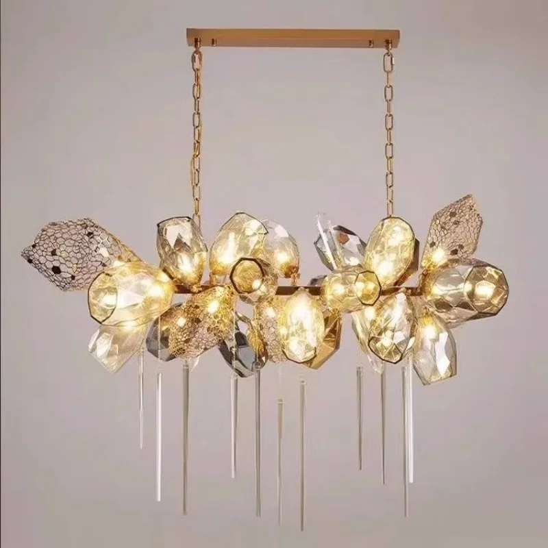 Modern Minimalist Personalized Crystal Restaurant Glass Chandelier With Artistic Sense Lamp Luxury Residential Lighting Fixtures
Modern Minimalist Personalized Crystal Restaurant Glass Chandelier With Artistic Sense Lamp Luxury Residential Lighting Fixtures
